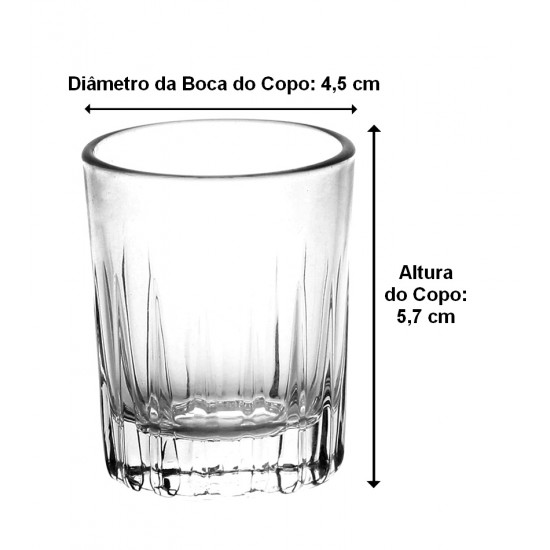 Copo 50ml 5,7cm Para Shot Soho Em Cristal Ecológico